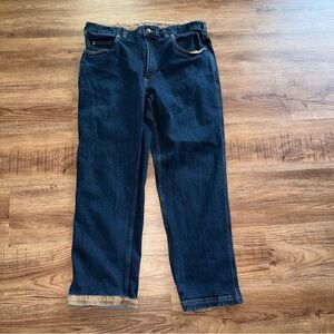 Duluth Trading Coolmax Flex Ballroom Jeans Relaxed Fit 36x30 Blue Denim Clean